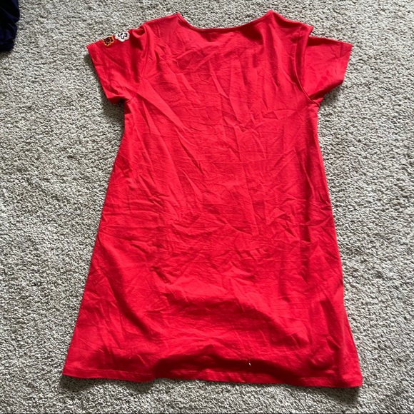 S MANGO pink embroidered flower dress - Picture 2 of 2